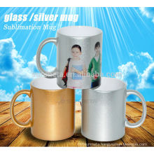 Sublimation gold /silver pearl mug wholesale